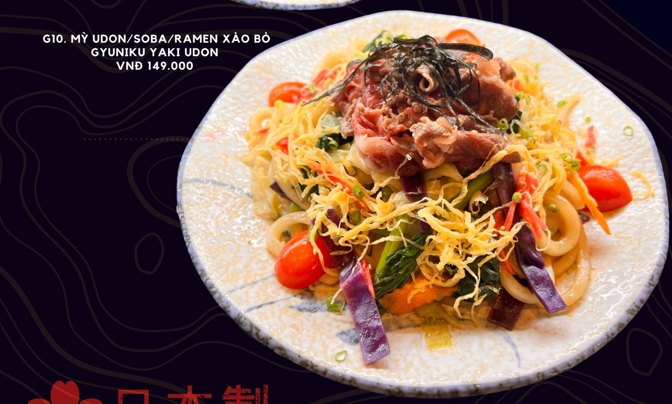 G10. Mỳ udon/soba xào bò Gyuniku yaki udon